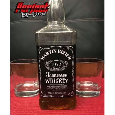 Étiquette personnalisable pour bouteille de boisson - Whiskey